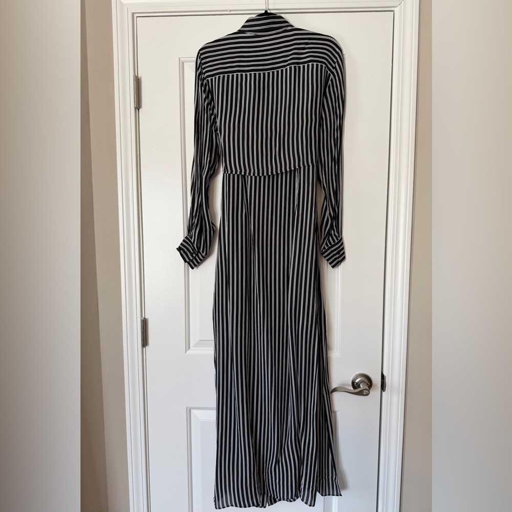 NWOT Michael Kors silk blend striped maxi dress - Picture 4 of 16